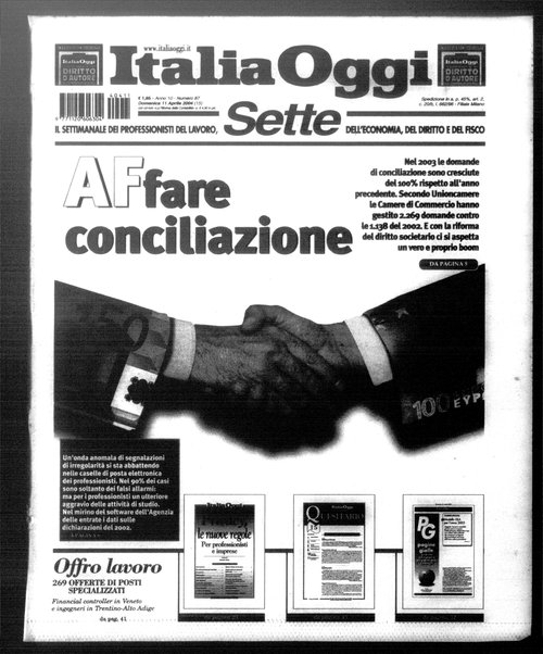 Italia oggi : quotidiano di economia finanza e politica